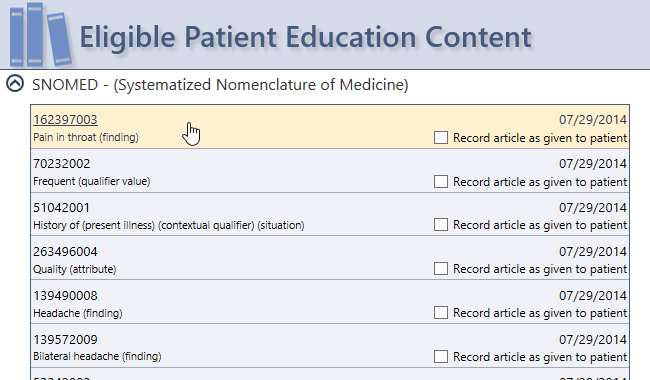 Patient Education